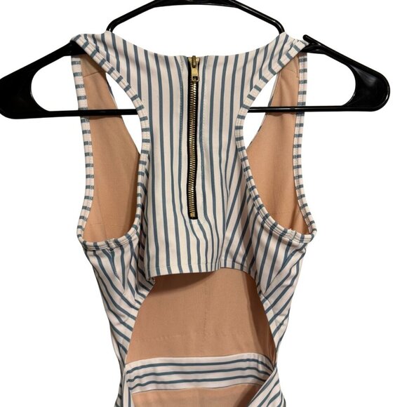 Albion Island Fever One Piece Swimsuit Multi Striped Floral - Size XS - Picture 9 of 15